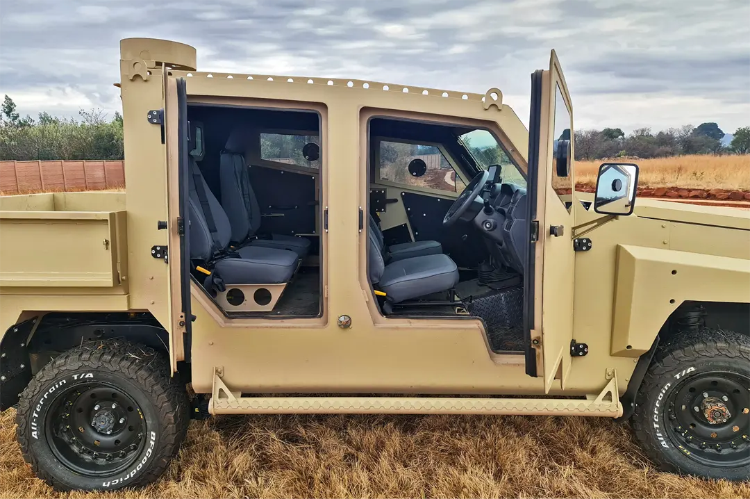 Armored vehicle for protection